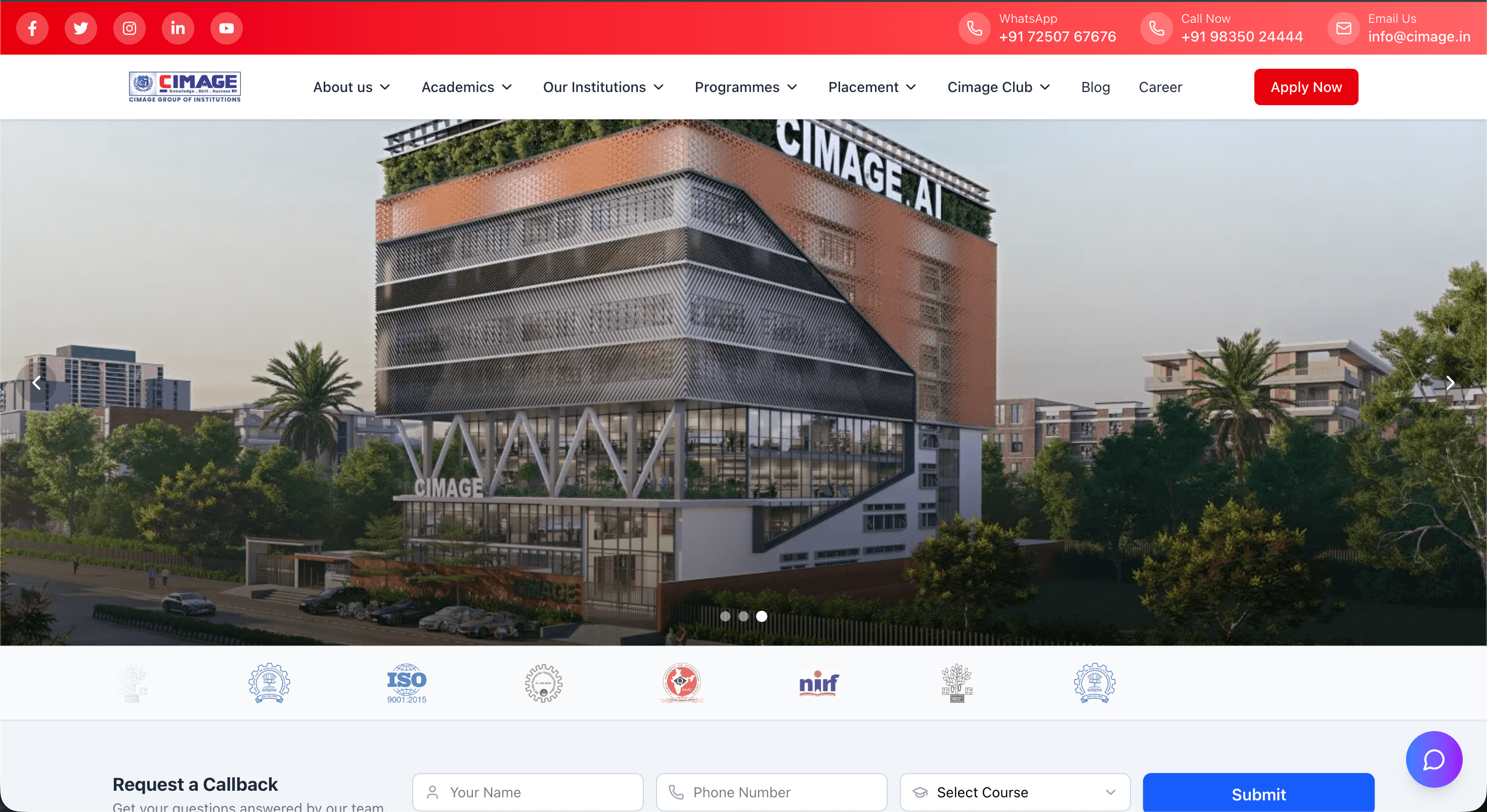 Main Website thumbnail